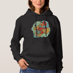 Funny niedlicher Cartoon Papagei Strickwoll Strick Hoodie