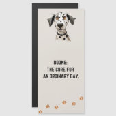 Funny Niedlicher Dalmatiner Dog Lesezeichen mit Zi Magnetkarte (Vorne/Hinten)