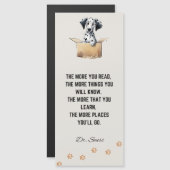 Funny Niedlicher Dalmatiner Dog Lesezeichen mit Zi Magnetkarte (Vorne/Hinten)