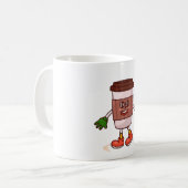 Funny Niedlicher Kaffee Kaffeetasse (Vorderseite Links)