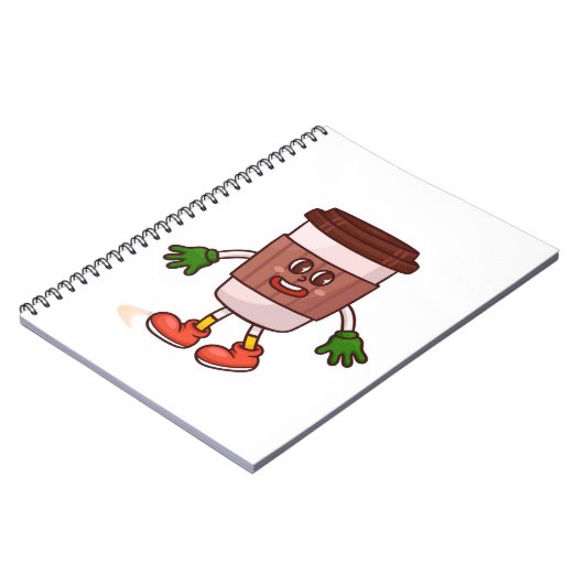 Funny Niedlicher Kaffee Notizblock (Linke Seite)