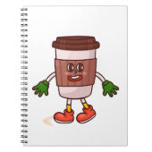 Funny Niedlicher Kaffee Notizblock (Vorderseite)