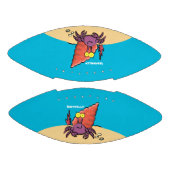 Funny niedlicher lila Cartoon Einsiedlerkrabbe Football (Paneele)