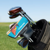 Funny niedlicher lila Cartoon Einsiedlerkrabbe Golf Headcover (In Situ)