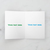 Funny niedlicher lila Cartoon Einsiedlerkrabbe Karte (Innenseite)