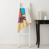 Funny niedlicher lila Cartoon Einsiedlerkrabbe Sherpadecke (Beispiel)