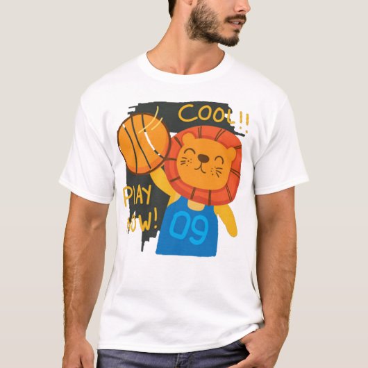 Funny niedlicher Löwe T-Shirt (Vorderseite)