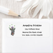 Funny niedlicher Nashorn jonglieren auf Einrad (Insitu)