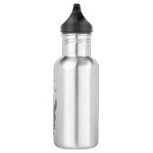 Funny niedlicher Nashorn jonglieren auf Einrad Edelstahlflasche (Rechts)