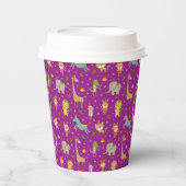 Funny Niedlicher Tiere feiert Weihnachten Pappbecher (Vorderseite)