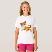 Funny niedlicher Tiger T-Shirt (Vorne ganz)