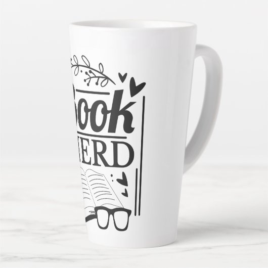 Funny Niedlicher Zitat Nerd Milchtasse (Rechte Ecke)