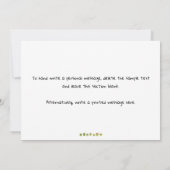 Funny niedliches Gemüse Geburtstagskarte Einladung (Rückseite)