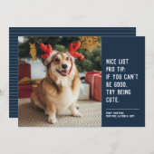 Funny niedliches Haustier Foto navvy Weihnachten (Vorne/Hinten)