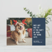 Funny niedliches Haustier Foto navvy Weihnachten (Stehend Vorderseite)