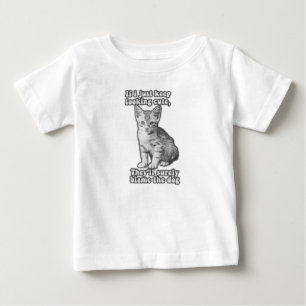 Funny niedliches Katzenmem für Katzenbesitzer & Kä Baby T-shirt
