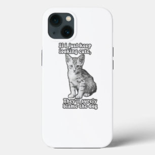 Funny niedliches Katzenmem für Katzenbesitzer & Kä Case-Mate iPhone Hülle