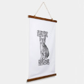 Funny niedliches Katzenmem für Katzenbesitzer & Kä Wandteppich Mit Holzrahmen (Gewinkelt)