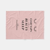 Funny Niedliches Zitat Lash Nickerchen Blanket Bab Fleecedecke (Vorderseite (Horizontal))