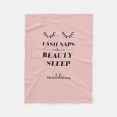 Funny Niedliches Zitat Lash Nickerchen Blanket Bab Fleecedecke (Vorderseite)