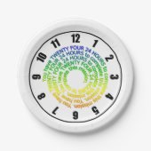 Funny Niedliches Zitat Sie haben 24 Stunden zu ver Pappteller (Vorderseite)