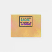 Funny Niedliches Zitat über Lachen und Wahnsinn Post-it Klebezettel (Vorderseite)