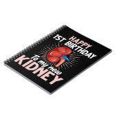 Funny Niere Transplantat Jubiläum Notizblock (Linke Seite)