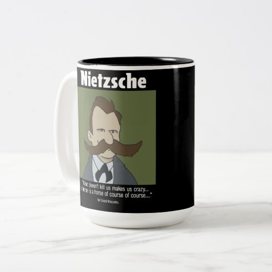 Funny Nietzshe Tasse (Vorderseite Links)