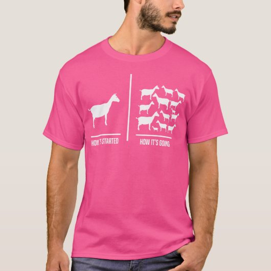 Funny Nigerian Zwarf Goat T-Shirt (Vorderseite)