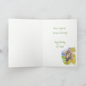 Funny Night Owl 103. Geburtstag Ältere Custom Karte (Innenseite)