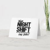 Funny Night Shift Meme - Team Night Shift Karte (Vorderseite)