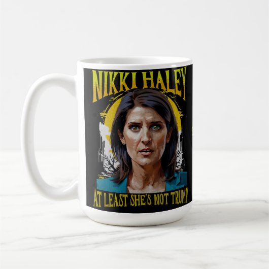 Funny Nikki Haley Kaffeetasse (Links)
