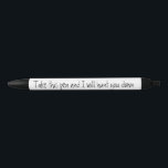 Funny Nimm diesen Pen Spaß Kugelschreiber<br><div class="desc">Dieses Design wurde mithilfe von digitaler Kunst erstellt und kann in dem Bereich personalisiert sein, der zur Verfügung gestellt wird, oder indem Sie den Klick wählen, um weitere Optionen anzupassen und den Namen, die Initialen oder die Wörter zu ändern. Sie können auch die Textfarbe und den Textstil ändern oder den...</div>