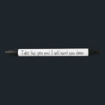 Funny Nimm diesen Pen Spaß Kugelschreiber<br><div class="desc">Dieses Design wurde mithilfe von digitaler Kunst erstellt und kann in dem Bereich personalisiert sein, der zur Verfügung gestellt wird, oder indem Sie den Klick wählen, um weitere Optionen anzupassen und den Namen, die Initialen oder die Wörter zu ändern. Sie können auch die Textfarbe und den Textstil ändern oder den...</div>
