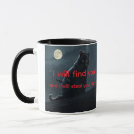 Funny Ninja Cat Meme Customizable Coffee Mug Tasse
