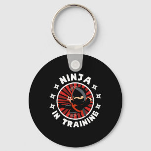 Funny Ninja im Training Karate Lover Kampfkünste Schlüsselanhänger