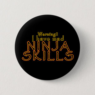 Funny Ninja Joke Buttone and Buttons