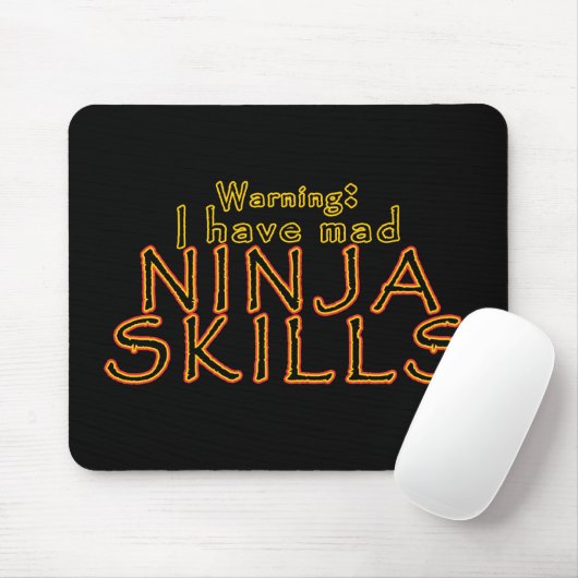 Funny Ninja Joke Mousepad (Mit Mouse)