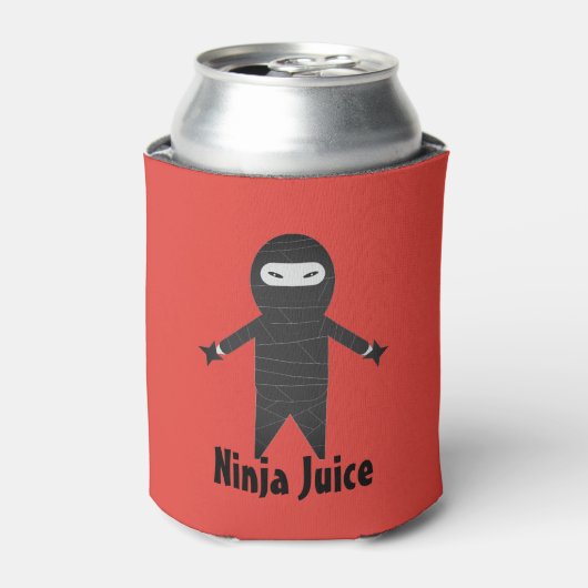 Funny Ninja Juice Beer Drink Cooler Dosenkühler (Kanne Vorderseite)