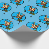 FUNNY NINJA PIZZA MATTE WRAPPING PAPIER GESCHENKPAPIER (Ecke)