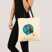 FUNNY NINJA PIZZA SHOPPPING TOTE BAG TRAGETASCHE (Vorderseite (Produkt))