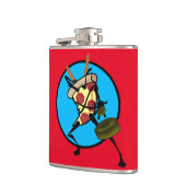 FUNNY NINJA PIZZA VINYL WRAPPING FLASK FLACHMANN (Links)
