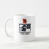Funny Ninja Prorastination Expertenangebot Kaffeetasse (Links)