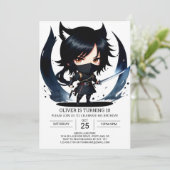 Funny Ninja Secret Agent Geburtstag Einladung (Stehend Vorderseite)