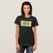 Funny NJ Staat Vanity License Plate EXIT 7A T-Shirt (Vorne ganz)