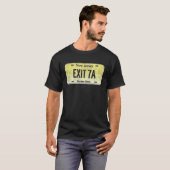 Funny NJ Staat Vanity License Plate EXIT 7A T-Shirt (Vorne ganz)