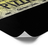 Funny Nj State Vanity License Plate Zza  Poster (Ecke)