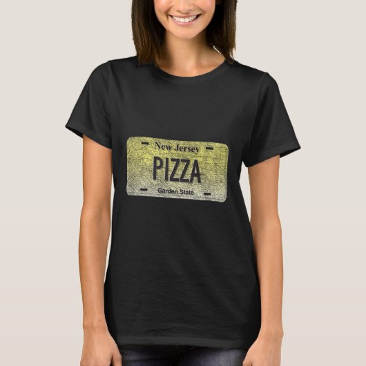 Funny Nj State Vanity License Plate Zza T-Shirt (Vorderseite)
