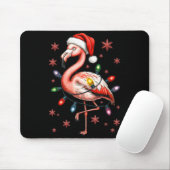 Funny Nk Flamingo Christmas Tree Lights Xmas Snowf Mousepad (Mit Mouse)