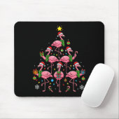 Funny Nk Flamingo Christmas Tree Santa Hats Holida Mousepad (Mit Mouse)